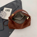 Bolsa Feminina Vintage de Ombro em Couro PU – Grande Capacidade com Design Elegante e Atemporal
