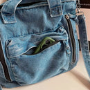 Bolsa Tote Jeans Feminina Grande Capacidade – Estilo Casual para Faculdade, Trabalho e Dia a Dia