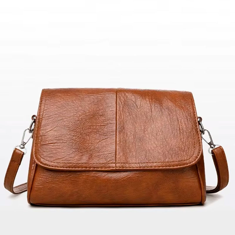 Bolsa Feminina Transversal Vintage em Couro PU – Elegância Retrô e Sofisticação para o Dia a Dia