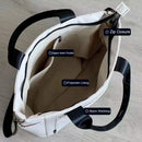 Bolsa Feminina de Nylon Impermeável com Grande Capacidade – Tote Bag Casual Transversal e de Ombro