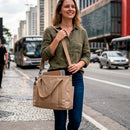Bolsa Feminina de Nylon Grande Capacidade – Transversal e de Ombro com Alça Removível
