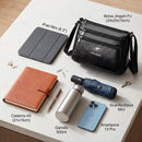 Bolsa Feminina Preta de Couro com Grande Capacidade e Divisórias – Elegante e Resistente