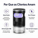 Lâmpada Silenciosa para Capturar Mosquitos em Ambientes Fechados – Capturador de Insetos por Sucção UV Alimentado por USB