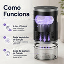 Lâmpada Silenciosa para Capturar Mosquitos em Ambientes Fechados – Capturador de Insetos por Sucção UV Alimentado por USB