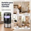 Lâmpada Silenciosa para Capturar Mosquitos em Ambientes Fechados – Capturador de Insetos por Sucção UV Alimentado por USB
