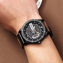 Relógio Masculino CURREN® 8301 Military Sport – Quartzo Premium com Data, Pulseira em Couro e Design Imponente