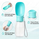 Garrafa Portátil para Cachorro e Gato com Bebedouro Integrado – 300ml e 500ml para Passeios e Viagens