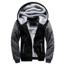 Jaqueta Masculina Camuflada com Capuz e Forro Fleece – Casaco de Inverno Grosso e Quente