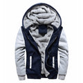 Jaqueta Masculina Camuflada com Capuz e Forro Fleece – Casaco de Inverno Grosso e Quente