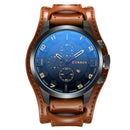 Relógio Masculino CURREN® 8225 Premium – Luxo em Couro, Calendário Integrado e Movimento Quartz de Alta Precisão