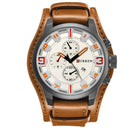 Relógio Masculino CURREN® 8225 Premium – Luxo em Couro, Calendário Integrado e Movimento Quartz de Alta Precisão