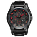 Relógio Masculino CURREN® 8225 Premium – Luxo em Couro, Calendário Integrado e Movimento Quartz de Alta Precisão