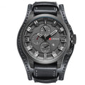 Relógio Masculino CURREN® 8225 Premium – Luxo em Couro, Calendário Integrado e Movimento Quartz de Alta Precisão