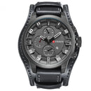 Relógio Masculino CURREN® 8225 Premium – Luxo em Couro, Calendário Integrado e Movimento Quartz de Alta Precisão