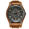 Relógio Masculino CURREN® 8225 Premium – Luxo em Couro, Calendário Integrado e Movimento Quartz de Alta Precisão