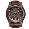 Relógio Masculino CURREN® 8225 Premium – Luxo em Couro, Calendário Integrado e Movimento Quartz de Alta Precisão