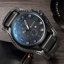 Relógio Masculino CURREN® 8225 Premium – Luxo em Couro, Calendário Integrado e Movimento Quartz de Alta Precisão