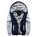 Jaqueta Masculina Camuflada com Capuz e Forro Fleece – Casaco de Inverno Grosso e Quente