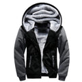 Jaqueta Masculina Camuflada com Capuz e Forro Fleece – Casaco de Inverno Grosso e Quente
