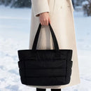 Bolsa Tote Feminina Acolchoada e Espaçosa – Ideal para Viagem, Trabalho e Dia a Dia
