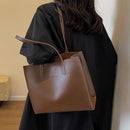 Bolsa Feminina de Couro Aurelle™ - Grande Luxo Tote Premium com Zíper e Alta Capacidade