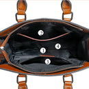 Bolsa Feminina em Couro Legitimo com Alça de Ombro e Transversal – Grande Capacidade Elegante para Trabalho e Uso Diário