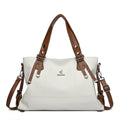 Bolsa Feminina Tote Grande em PU Macio, Bolsa de Ombro e Transversal Elegante para Uso Diário