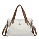 Bolsa Feminina Tote Grande em PU Macio, Bolsa de Ombro e Transversal Elegante para Uso Diário