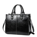Bolsa Feminina em Couro Legitimo com Alça de Ombro e Transversal – Grande Capacidade Elegante para Trabalho e Uso Diário