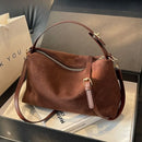 Bolsa Feminina Vintage de Ombro em Couro PU – Grande Capacidade com Design Elegante e Atemporal