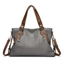 Bolsa Feminina Tote Grande em PU Macio, Bolsa de Ombro e Transversal Elegante para Uso Diário