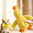 Brinquedo de Pelúcia Patinho para Cachorro com Apito – Mordedor Resistente para Cães Pequenos e Médios