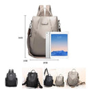 Mochila Feminina Antifurto Impermeável – Oxford Premium com Grande Capacidade para Viagens e Dia a Dia