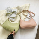 Bolsa Feminina Retrô em Couro Macio – Estilo Ombro Compacto e Versátil