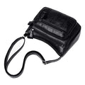 Bolsa Feminina de Couro Sintético Multicamadas – Bolsa de Ombro e Transversal com Grande Capacidade para Uso Diário