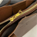 Bolsa Feminina de Couro Aurelle™ - Grande Luxo Tote Premium com Zíper e Alta Capacidade