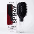 Escova Spray 2 em 1 para Cabelos – Pente com Reservatório de Água para Desembaraçar, Modelar e Reduzir o Frizz