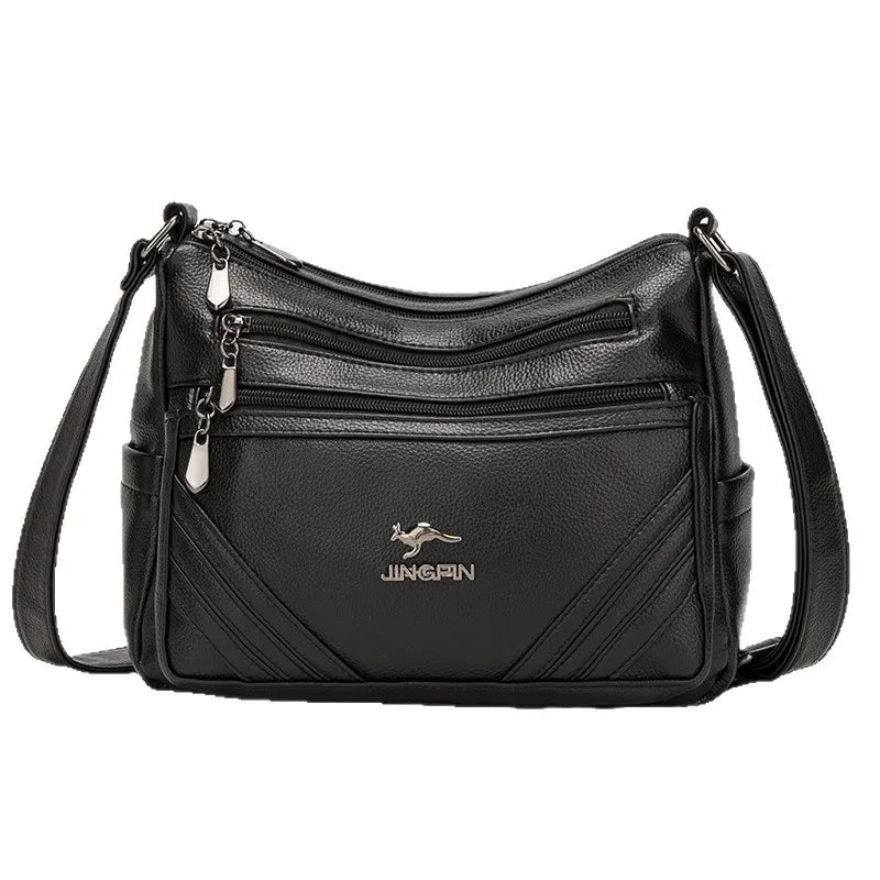 Bolsa Feminina de Couro e Organizada – Transversal e Ideal para o Dia a Dia