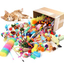 Kit Brinquedos para Gatos com 14, 28 ou 56 Peças – Bolinhas, Ratinhos e Brinquedos Interativos para Gatos