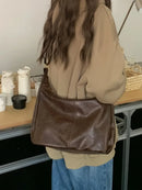 Bolsa Feminina de Couro Premium Grande Capacidade – Tote Elegante com Alça de Ombro para Trabalho e Uso Diário
