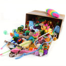 Kit Brinquedos para Gatos com 14, 28 ou 56 Peças – Bolinhas, Ratinhos e Brinquedos Interativos para Gatos