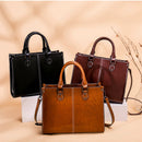 Bolsa Feminina em Couro Legitimo com Alça de Ombro e Transversal – Grande Capacidade Elegante para Trabalho e Uso Diário
