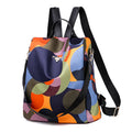 Mochila Feminina Antifurto Colorida Impermeável – Oxford Premium para Viagens, Trabalho e Dia a Dia
