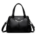 Bolsa Feminina de Couro Macio com Múltiplos Bolsos – Bolsa de Ombro Grande Capacidade Elegante e Sofisticada para Uso Diário