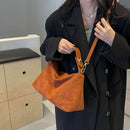 Bolsa Feminina Vintage de Ombro em Couro PU – Grande Capacidade com Design Elegante e Atemporal