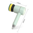 Escova Elétrica de Limpeza Recarregável USB – Removedor de Sujeira para Banheiro, Cozinha, Azulejos e Louças