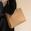 Bolsa Feminina de Couro Aurelle™ - Grande Luxo Tote Premium com Zíper e Alta Capacidade