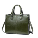 Bolsa Feminina em Couro Legitimo com Alça de Ombro e Transversal – Grande Capacidade Elegante para Trabalho e Uso Diário