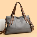 Bolsa Feminina Tote Grande em PU Macio, Bolsa de Ombro e Transversal Elegante para Uso Diário