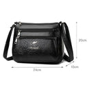 Bolsa Feminina Preta de Couro com Grande Capacidade e Divisórias – Elegante e Resistente